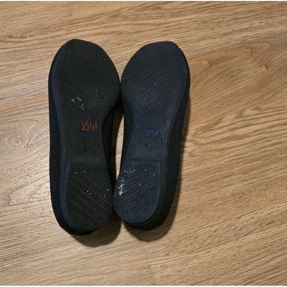 Rothy’s The Max Square Mary Jane Size 6 Black Comfy Square Toe Flats Washable - Picture 6 of 9